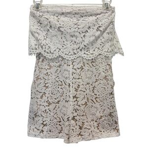 Robertson + Rodeo Lace Strapless Romper SZ XS